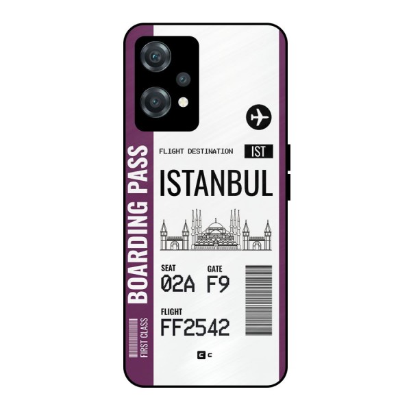 Istanbul Boarding Pass Metal Back Case for OnePlus Nord CE 2 Lite 5G