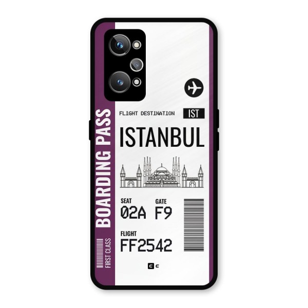 Istanbul Boarding Pass Metal Back Case for Realme GT Neo2