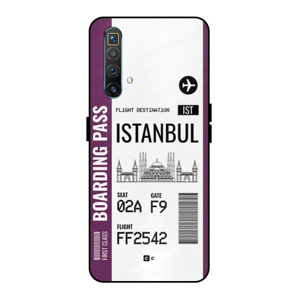 Istanbul Boarding Pass Metal Back Case for Realme X3