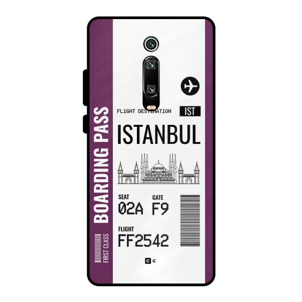 Istanbul Boarding Pass Metal Back Case for Redmi K20 Pro
