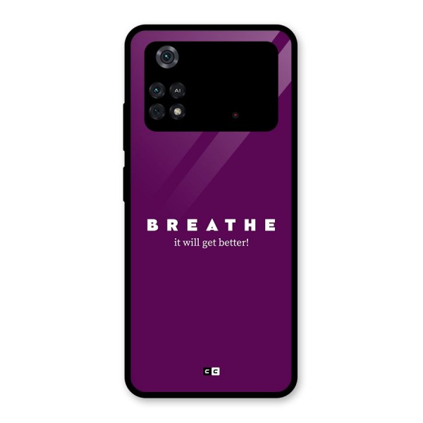 It Will Get Better Glass Back Case for Poco M4 Pro 4G