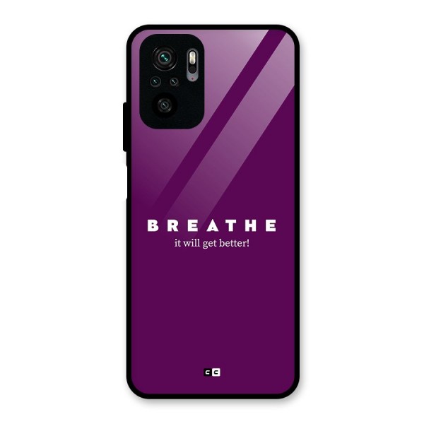 It Will Get Better Glass Back Case for Redmi Note 10