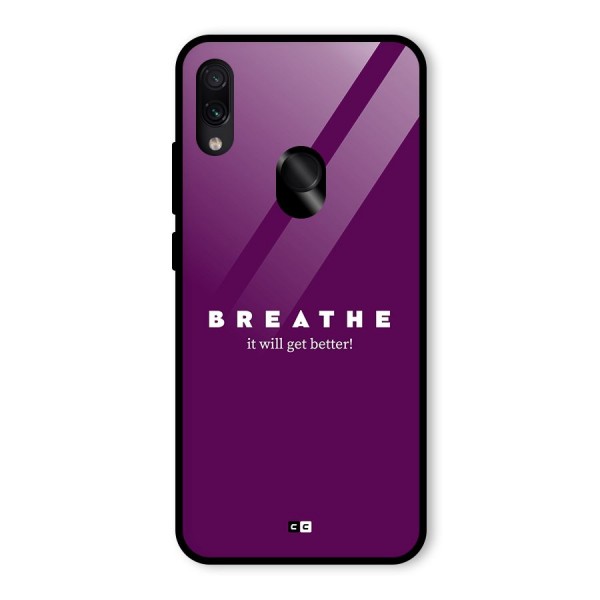 It Will Get Better Glass Back Case for Redmi Note 7S