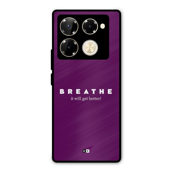 It Will Get Better Metal Back Case for Infinix Note 40 Pro Plus