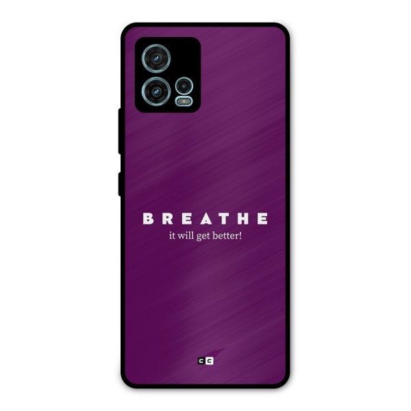 It Will Get Better Metal Back Case for Moto G72