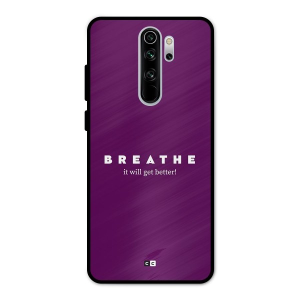 It Will Get Better Metal Back Case for Redmi Note 8 Pro