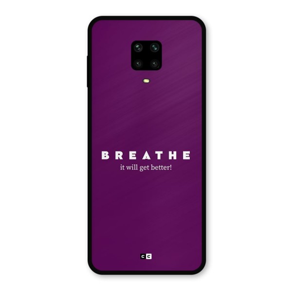 It Will Get Better Metal Back Case for Redmi Note 9 Pro Max