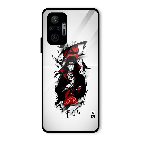 Itachi Combat Glass Back Case for Redmi Note 10 Pro