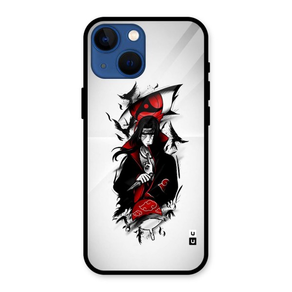 Itachi Combat Glass Back Case for iPhone 13 Mini