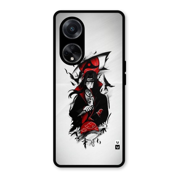 Itachi Combat Metal Back Case for Oppo F23