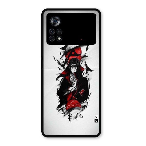 Itachi Combat Metal Back Case for Poco X4 Pro 5G