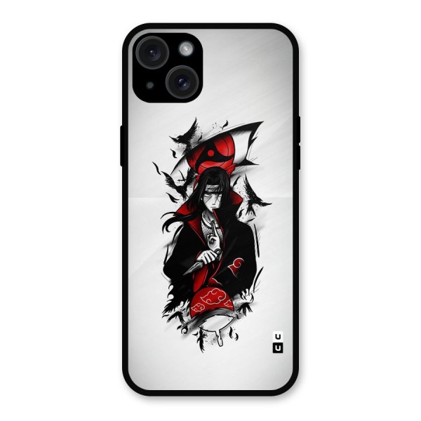 Itachi Combat Metal Back Case for iPhone 15 Plus