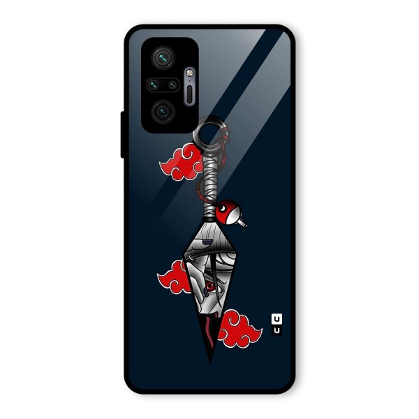 Itachi Kunai Naruto Glass Back Case for Redmi Note 10 Pro Max
