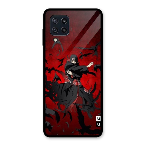 Itachi Stance For War Glass Back Case for Galaxy M32
