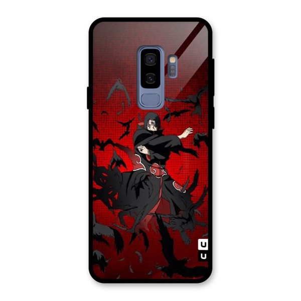 Itachi Stance For War Glass Back Case for Galaxy S9 Plus