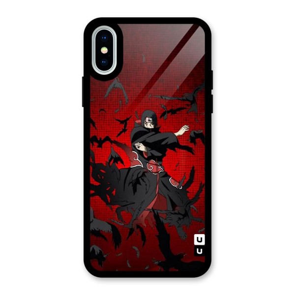 Itachi Stance For War Glass Back Case for iPhone X