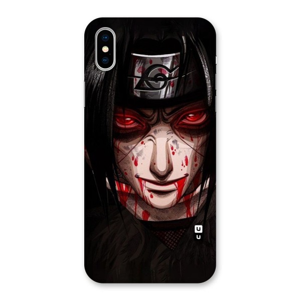 Itachi Uchiha Red Eyes Back Case for iPhone XS