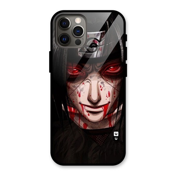 Itachi Uchiha Red Eyes Glass Back Case for iPhone 12 Pro