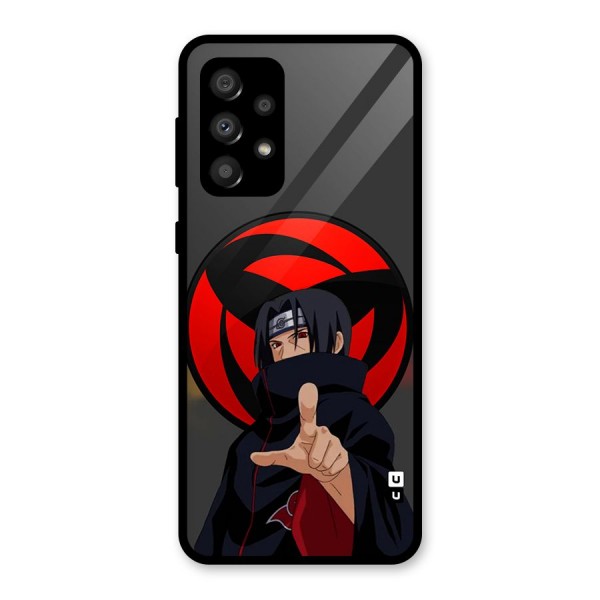 Itachi Uchiha With sharingan Glass Back Case for Galaxy A32