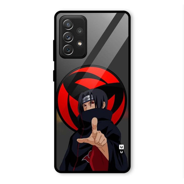 Itachi Uchiha With sharingan Glass Back Case for Galaxy A72