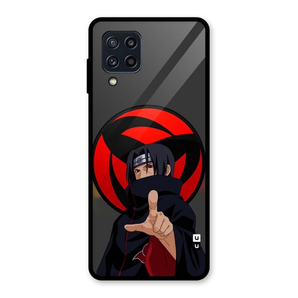 Itachi Uchiha With sharingan Glass Back Case for Galaxy M32