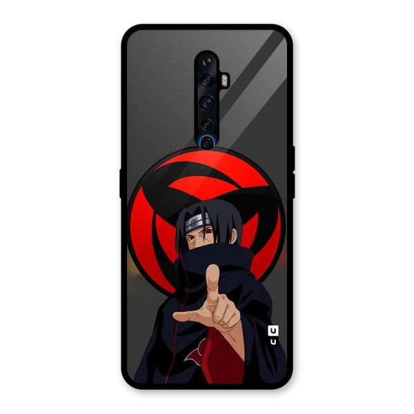 Itachi Uchiha With sharingan Glass Back Case for Oppo Reno2 F