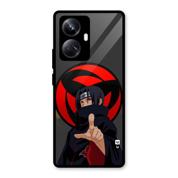 Itachi Uchiha With sharingan Glass Back Case for Realme 10 Pro Plus