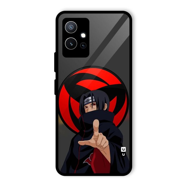 Itachi Uchiha With sharingan Glass Back Case for Vivo iQOO Z6