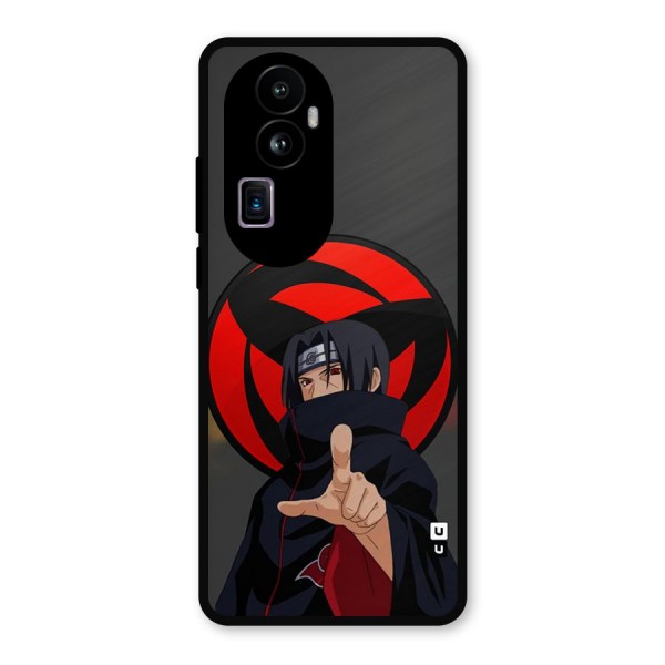 Itachi Uchiha With sharingan Metal Back Case for Oppo Reno10 Pro Plus