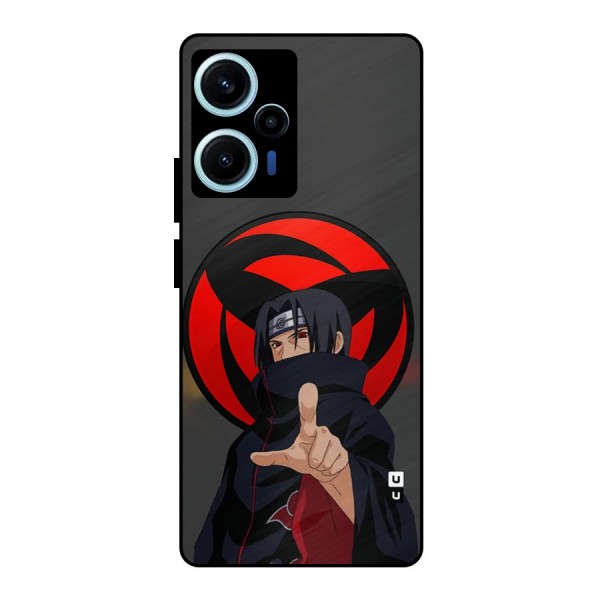 Itachi Uchiha With sharingan Metal Back Case for Poco F5