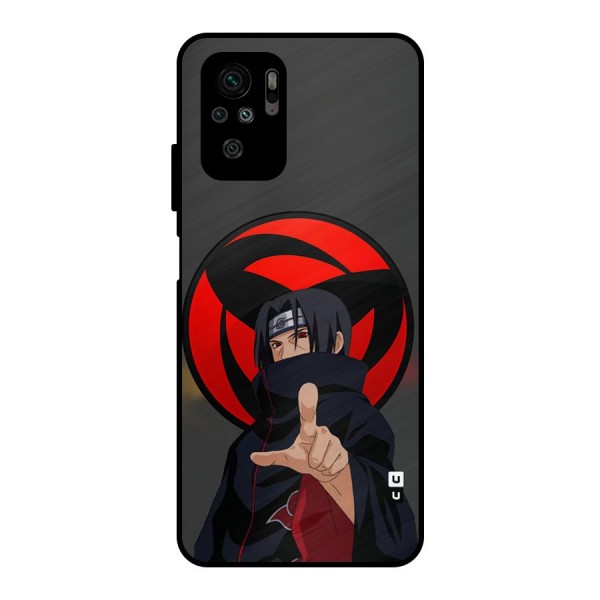 Itachi Uchiha With sharingan Metal Back Case for Redmi Note 10