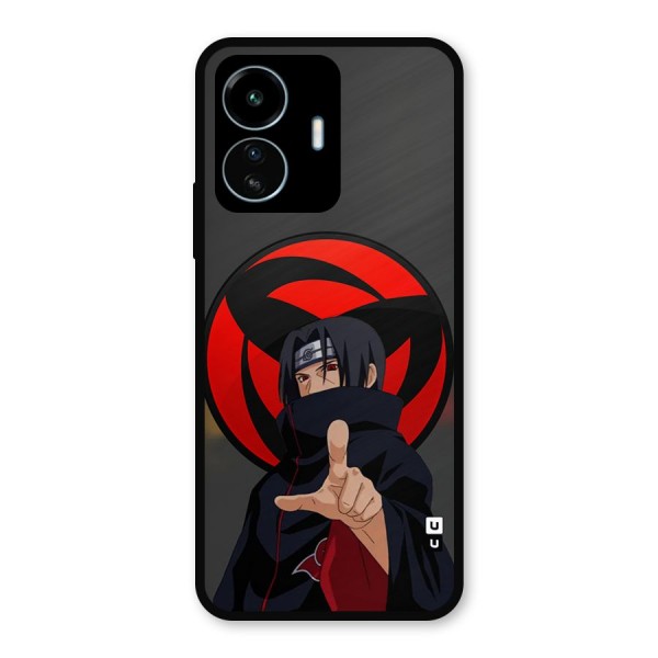 Itachi Uchiha With sharingan Metal Back Case for vivo iQOO Z6 Lite 5G