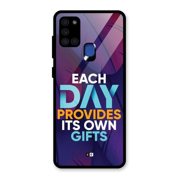 Its Own Gifts Glass Back Case for Galaxy A21s