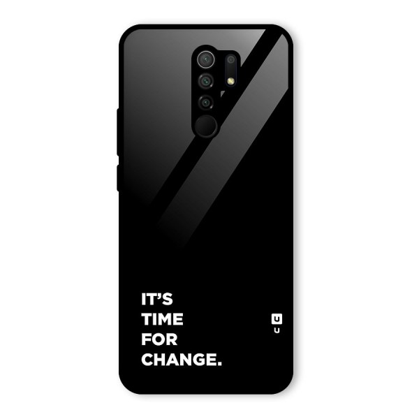 Its Time For Change Glass Back Case for Redmi 9 Prime