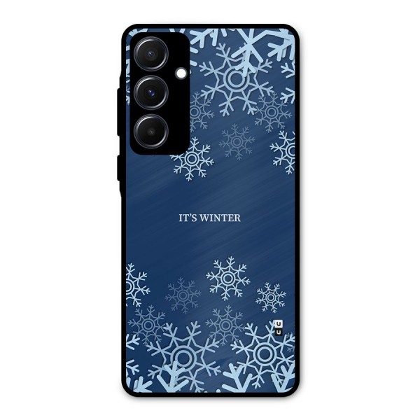 Its Winter Metal Back Case for Galaxy A55