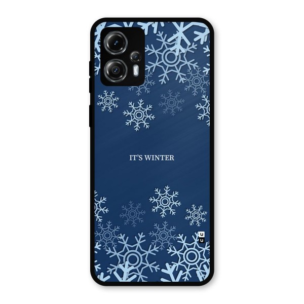 Its Winter Metal Back Case for Moto G13