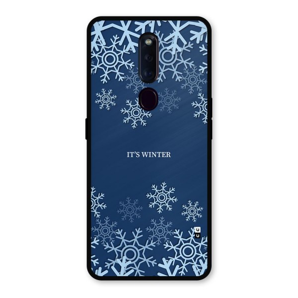 Its Winter Metal Back Case for Oppo F11 Pro