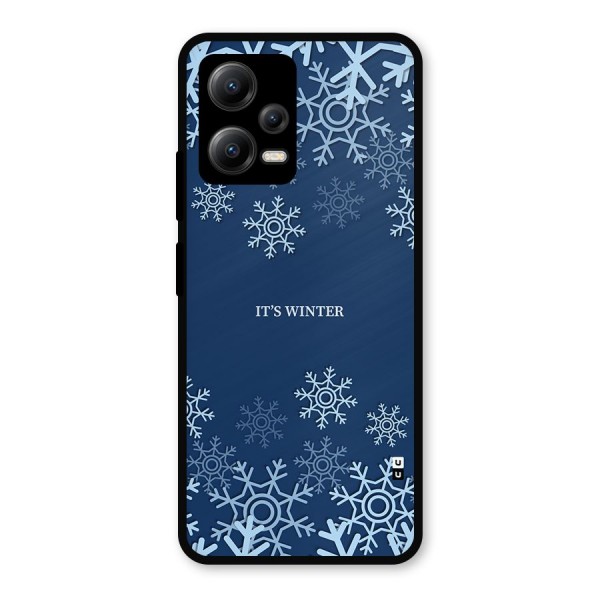 Its Winter Metal Back Case for Poco X5