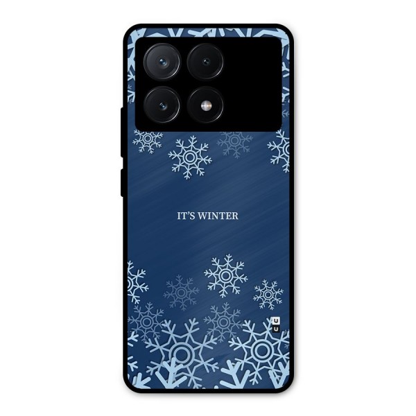 Its Winter Metal Back Case for Poco X6 Pro