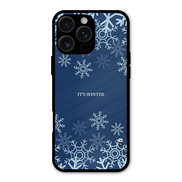 Its Winter Metal Back Case for iPhone 16 Pro Max