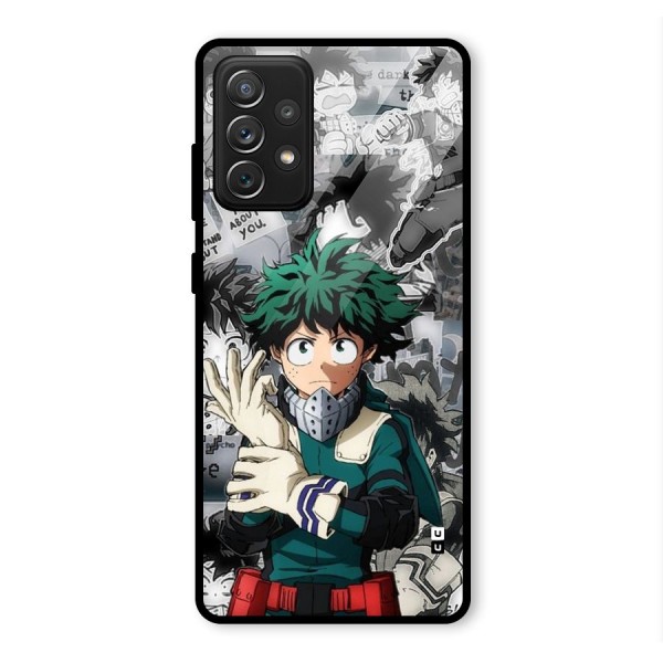 Izuku Midoriya Glass Back Case for Galaxy A72