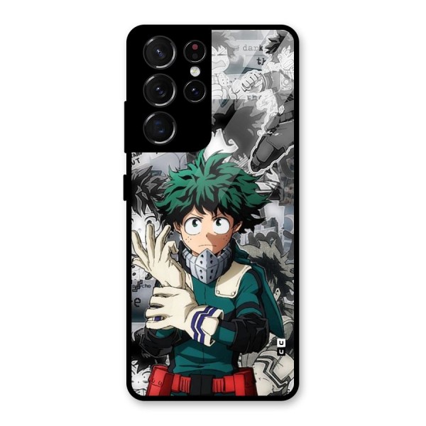 Izuku Midoriya Glass Back Case for Galaxy S21 Ultra 5G