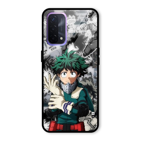 Izuku Midoriya Glass Back Case for Oppo A74 5G