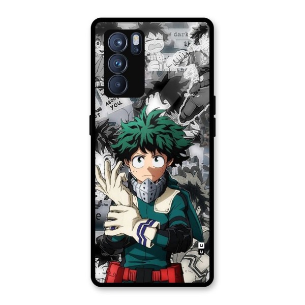 Izuku Midoriya Glass Back Case for Oppo Reno6 Pro 5G