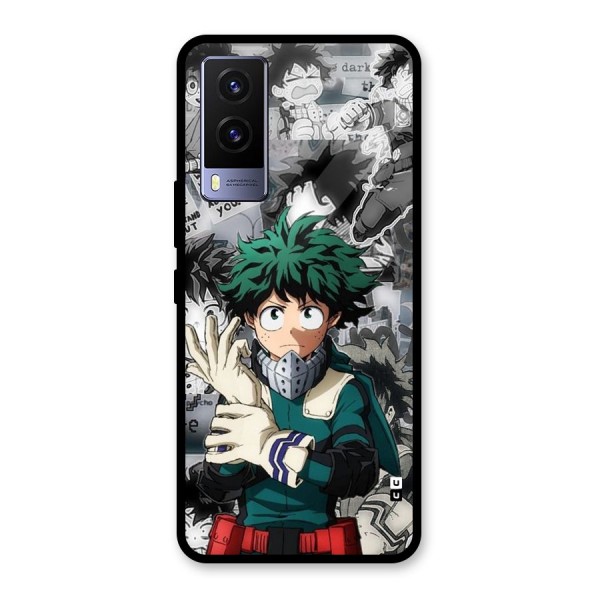 Izuku Midoriya Glass Back Case for Vivo V21e 5G