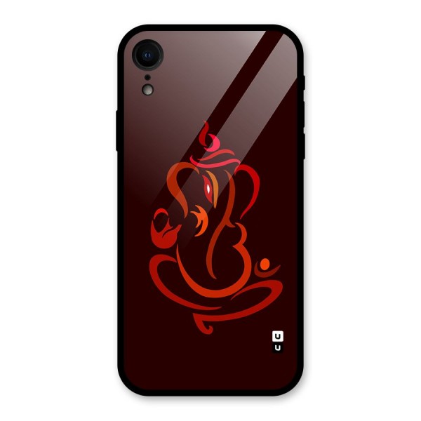 Jai Ganesha Glass Back Case for iPhone XR