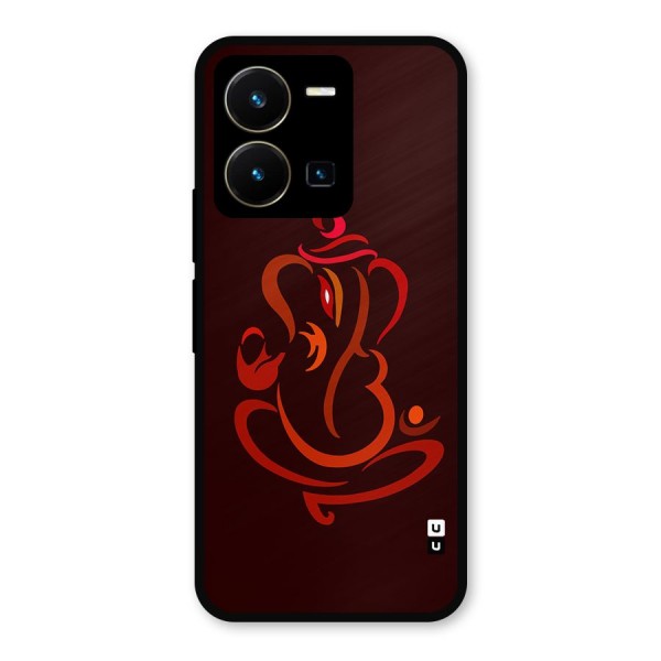 Jai Ganesha Metal Back Case for Vivo Y35