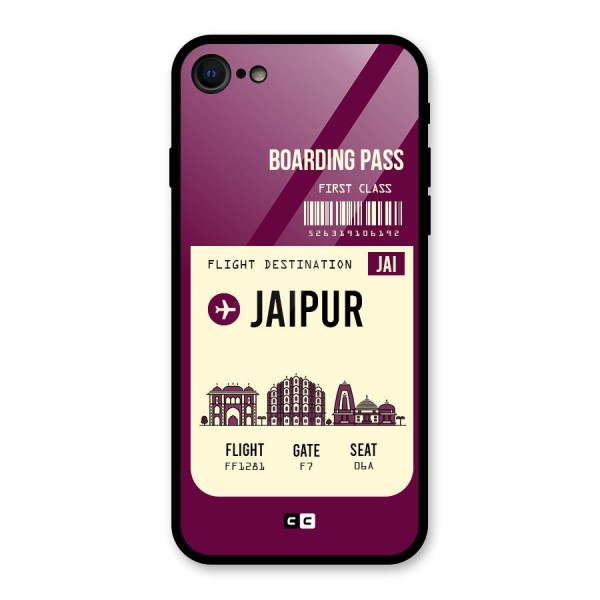 Jaipur Boarding Pass Glass Back Case for iPhone 7