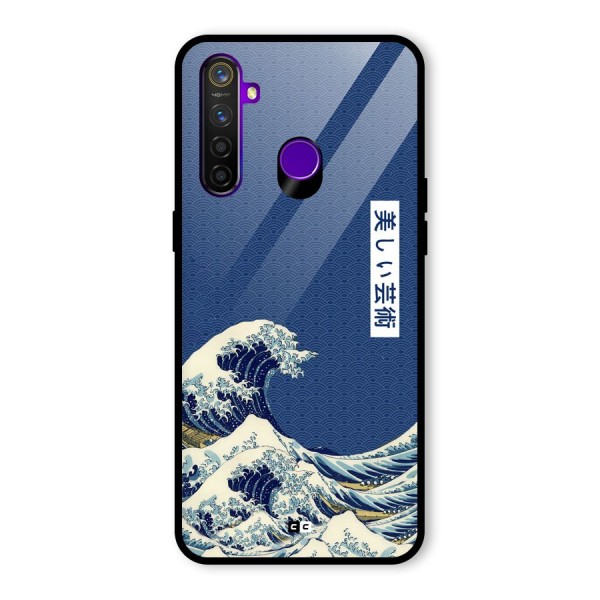 Japanese Art Glass Back Case for Realme 5 Pro