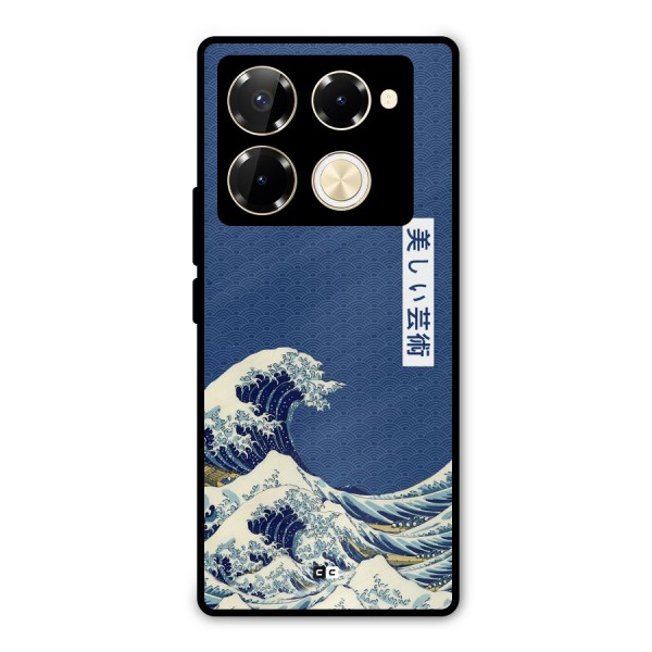 Japanese Art Metal Back Case for Infinix Note 40 Pro Plus